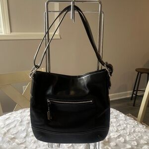 Coach Legacy Soho Slim Duffel Messenger Tote Bag Black NWOT